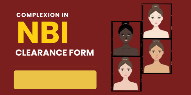 image for Complexion in NBI Clearance Form