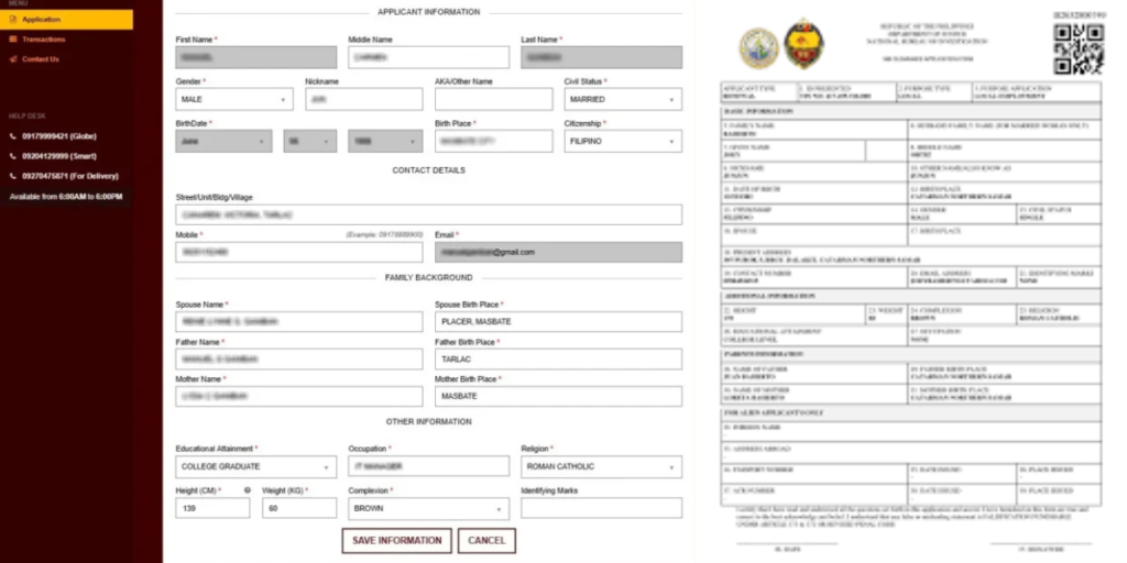 NBI online appointment and clearance form