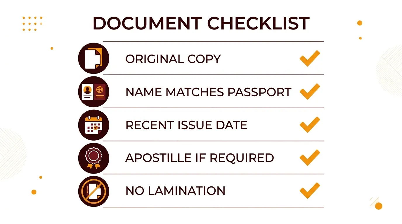 Color of NBI Clearance for Abroad: Purpose, Apostille & Rules 2026 3 Checklist for getting an NBI clearance accepted by an embassy