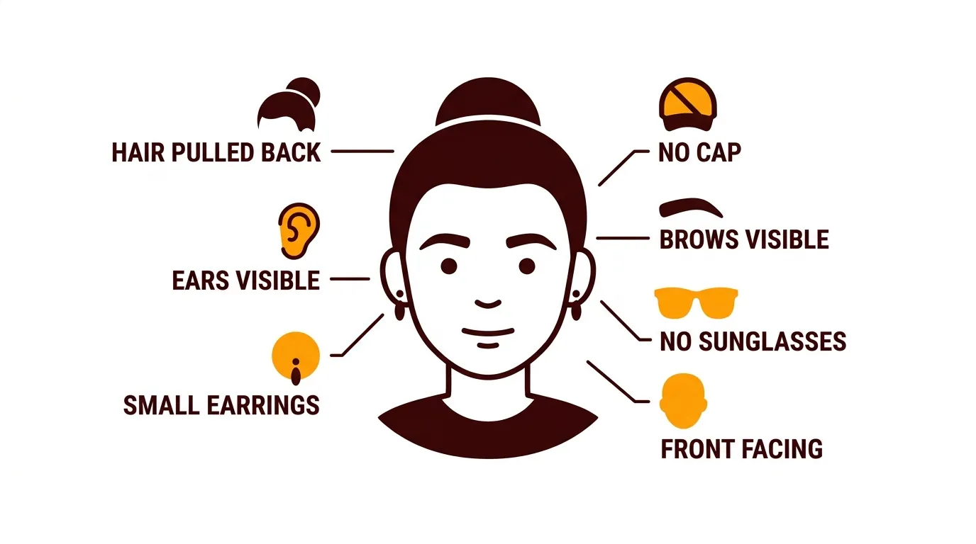 Photo-ready look for NBI appointment attire and face capture